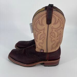 Double-H Men's Square Steel Toe Western Boots Sz 10.5D